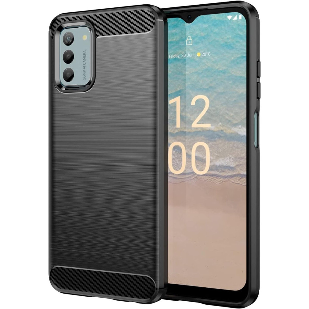 HappyCase Θήκη Σιλικόνης Brushed - Nokia G42 - Black (8719246408601)