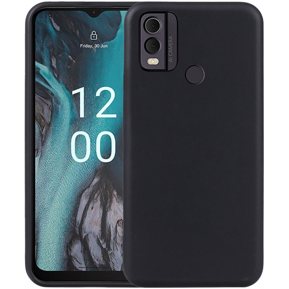 HappyCase Thin - Θήκη Σιλικόνης Nokia C22 - Black (8719246408465)