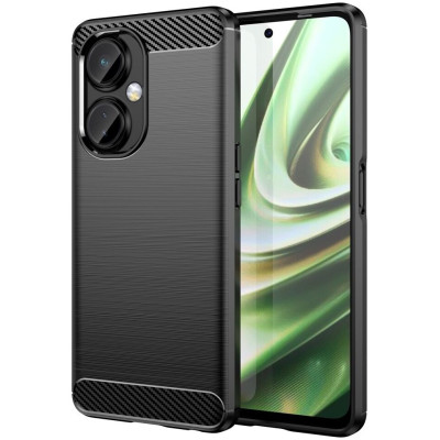 HappyCase Θήκη Σιλικόνης Brushed - OnePlus Nord CE 3 Lite - Black (8719246408564)