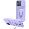 Bodycell Multifunction - Ανθεκτική Θήκη Xiaomi Redmi Note 12 5G / Poco X5 με Λουράκι Λαιμού / Κάλυμμα Κάμερας / Ring Holder / Υποδοχή Κάρτας - Purple (5206015015847)