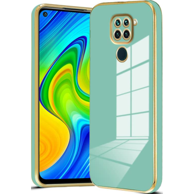 Bodycell Gold Plated - Θήκη Σιλικόνης Xiaomi Redmi Note 9 - Mint Green (5206015070136)
