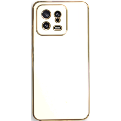 Bodycell Gold Plated - Θήκη Σιλικόνης Xiaomi 13 - White (5206015069871)