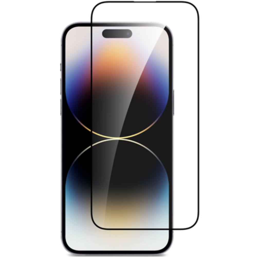 Vivid Full Face Tempered Glass - Αντιχαρακτικό Γυαλί Οθόνης Apple iPhone 15 Pro - Black (VITEMP397BK)