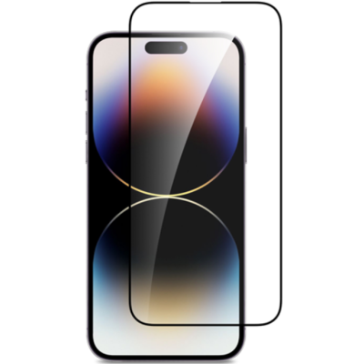 Vivid Full Face Tempered Glass - Αντιχαρακτικό Γυαλί Οθόνης Apple iPhone 15 Pro - Black (VITEMP397BK)