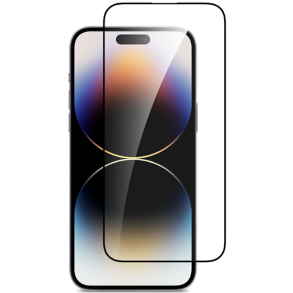 Vivid Full Face Tempered Glass - Αντιχαρακτικό Γυαλί Οθόνης Apple iPhone 15 Pro Max - Black (VITEMP398BK)