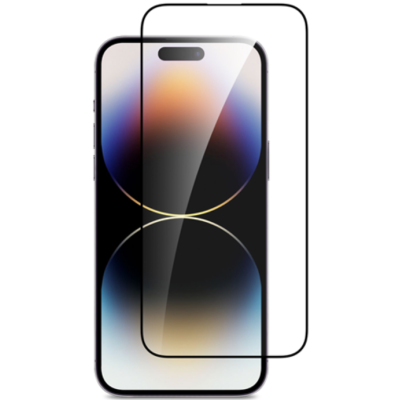 Vivid Full Face Tempered Glass - Αντιχαρακτικό Γυαλί Οθόνης Apple iPhone 15 Pro Max - Black (VITEMP398BK)