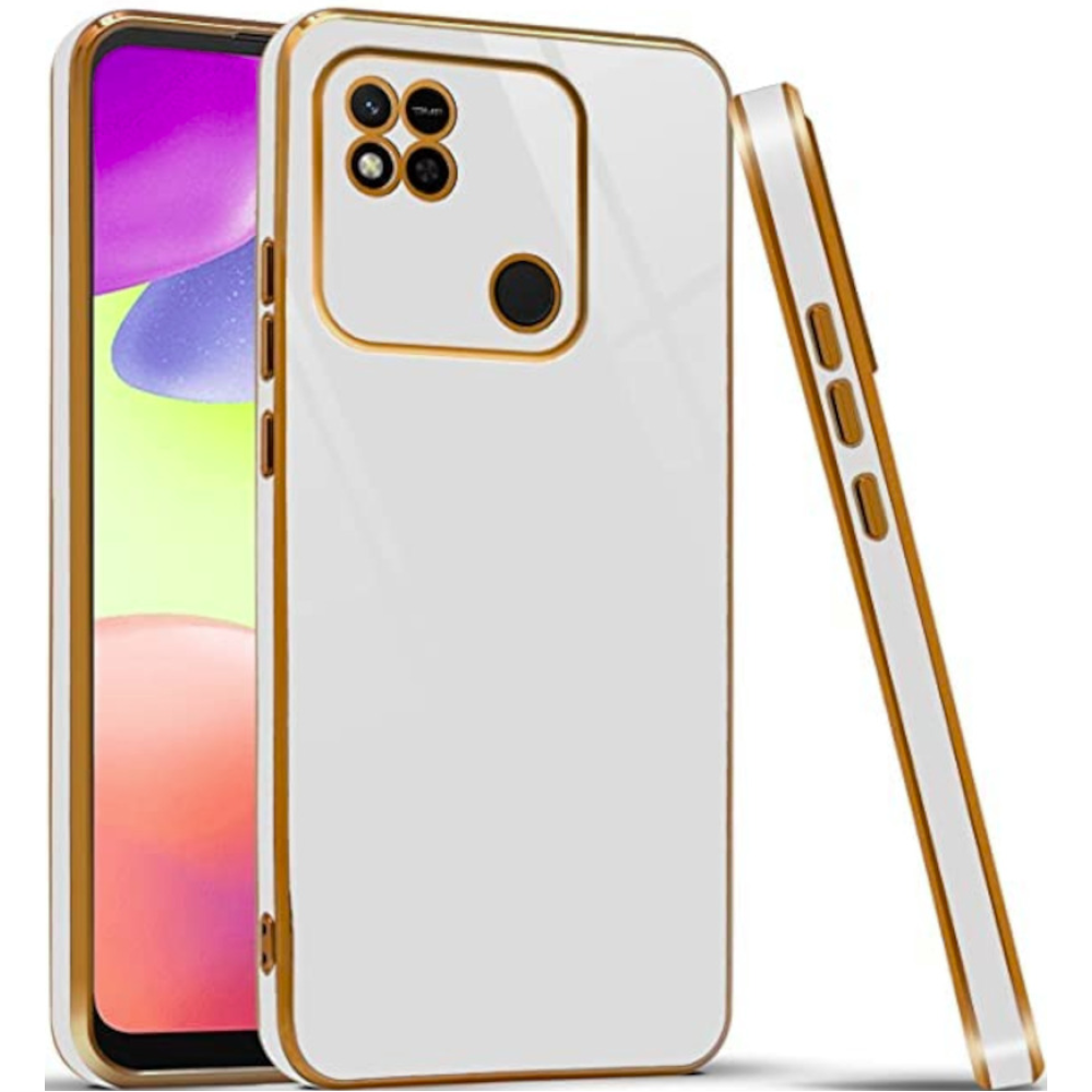 Bodycell Gold Plated - Θήκη Σιλικόνης Xiaomi Redmi 10A - White (5206015070235)