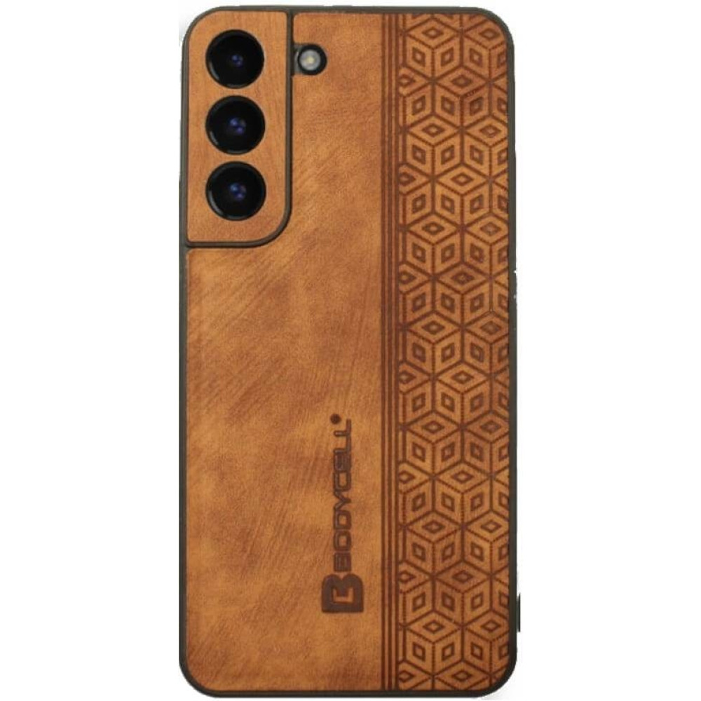 Bodycell Pattern Leather - Σκληρή Θήκη Samsung Galaxy S22 Plus 5G - Brown (5206015068782)
