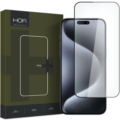 Hofi Premium Pro+ Tempered Glass - Fullface Αντιχαρακτικό Γυαλί Οθόνης - Apple iPhone 15 Pro - Black (9319456604764)