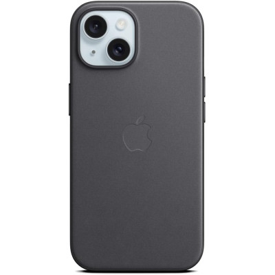 Θήκη Apple iPhone 15 - Official Apple FineWoven Case Υφασμάτινη με MagSafe - Black (MT393ZM/A)