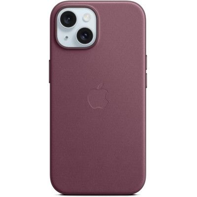 Θήκη Apple iPhone 15 - Official Apple FineWoven Case Υφασμάτινη με MagSafe - Mulberry (MT3E3ZM/A)