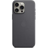 Θήκη Apple iPhone 15 Pro Max - Official Apple FineWoven Case Υφασμάτινη με MagSafe - Black (MT4V3ZM/A)