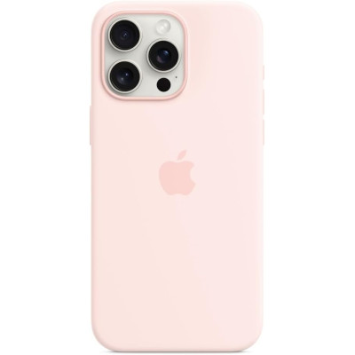 Θήκη Apple iPhone 15 Pro Max - Official Apple Silicone Case Σιλικόνης με MagSafe - Light Pink (MT1U3ZM/A)