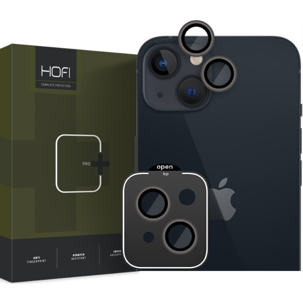 Hofi Camring Pro+ Αντιχαρακτικό Γυαλί Προστασίας για Φακό Κάμερας - Apple iPhone 15 / 15 Plus - Black (9319456604511)