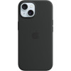 Θήκη Apple iPhone 15 - Official Apple Silicone Case Σιλικόνης με MagSafe - Black (MT0J3ZM/A)