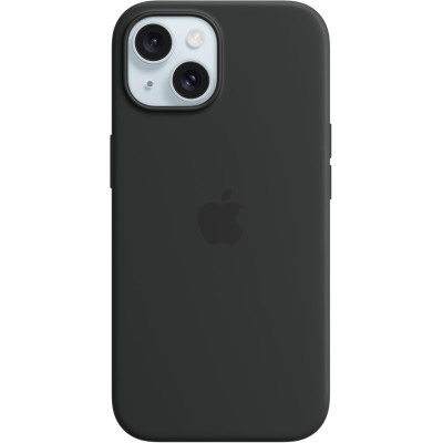 Θήκη Apple iPhone 15 - Official Apple Silicone Case Σιλικόνης με MagSafe - Black (MT0J3ZM/A)