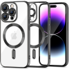 Tech-Protect MagShine - Διάφανη Θήκη Σιλικόνης MagSafe με Πλαίσιο Κάμερας - Apple iPhone 15 Pro - Black (9319456604092)
