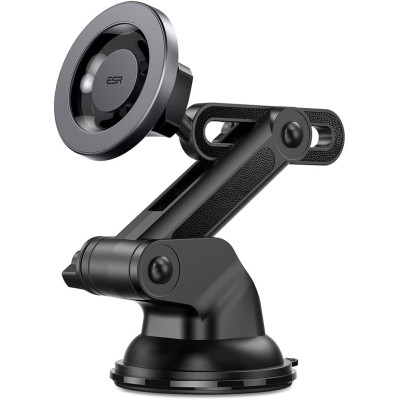 ESR HaloLock Dashboard Phone Mount - Ρυθμιζόμενη Μαγνητική Βάση MagSafe με Βεντούζα για Ταμπλό / Παρμπρίζ Αυτοκινήτου - Black (4894240167267)