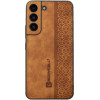 Bodycell Pattern Leather - Σκληρή Θήκη Samsung Galaxy S21 FE 5G - Brown (5206015068744)