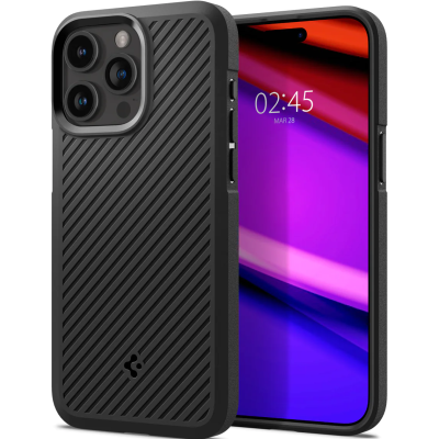 Θήκη Apple iPhone 15 Pro Max - Spigen Core Armor Ανθεκτική Σιλικόνης - Matte Black (ACS06441)