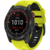 Tech-Protect Iconband Pro - Λουράκι Σιλικόνης Garmin Fenix 3/5X/3HR/5X Plus/6X/6X Pro/7X/8 (51mm) - Lime / Black (9319456605129)