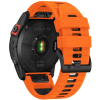 Tech-Protect Iconband Pro - Λουράκι Σιλικόνης Garmin Fenix 3/5X/3HR/5X Plus/6X/6X Pro/7X/8 (51mm) - Orange / Black (9319456605136)