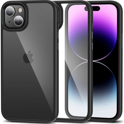 Tech-Protect MagMat - Σκληρή Διάφανη Θήκη Apple iPhone 15 - Black / Clear (9319456604313)