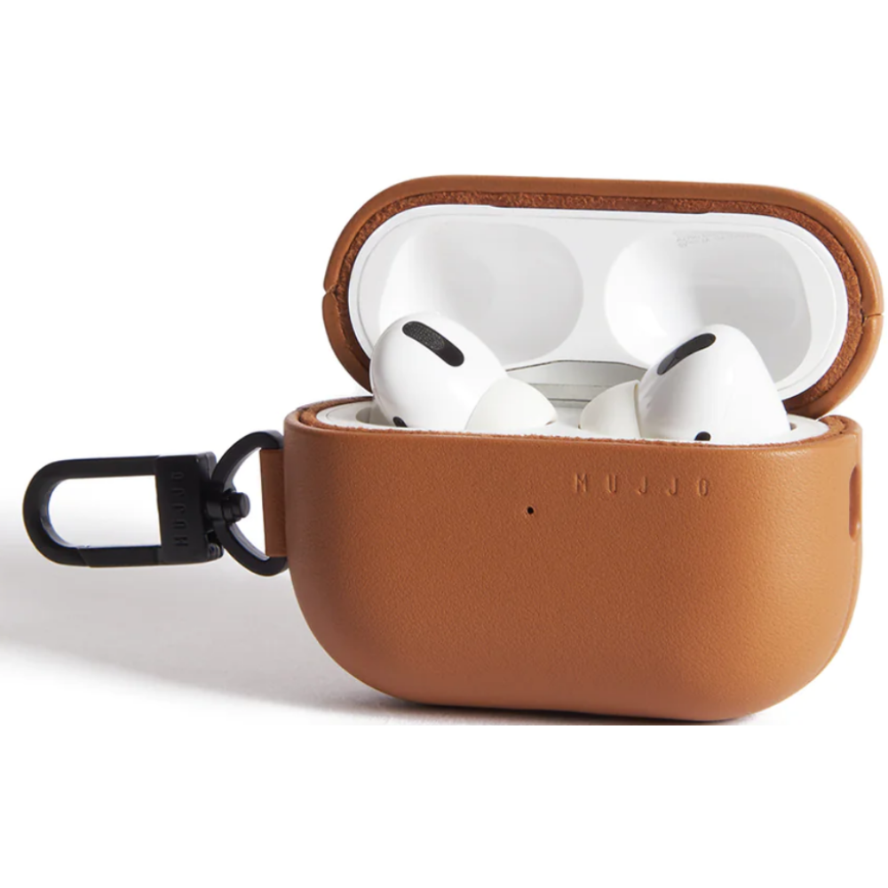 Mujjo Echelon - Premium Σκληρή Θήκη Apple AirPods Pro 2nd Gen από Φυτικό ECCO Δέρμα - Tan (MUJJO-AP-001-TN)