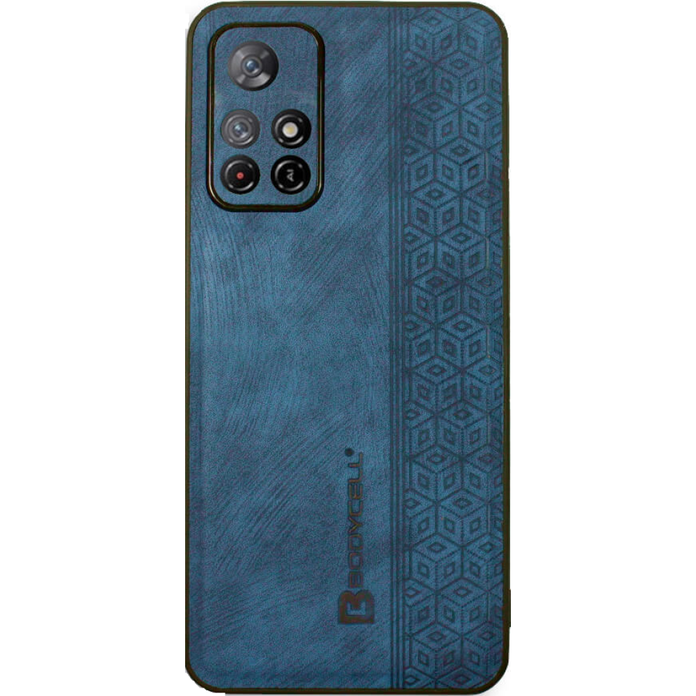 Bodycell Pattern Leather - Σκληρή Θήκη Xiaomi Poco M4 Pro 5G / Redmi Note 11S 5G / Redmi Note 11T 5G - Blue (5206015068898)