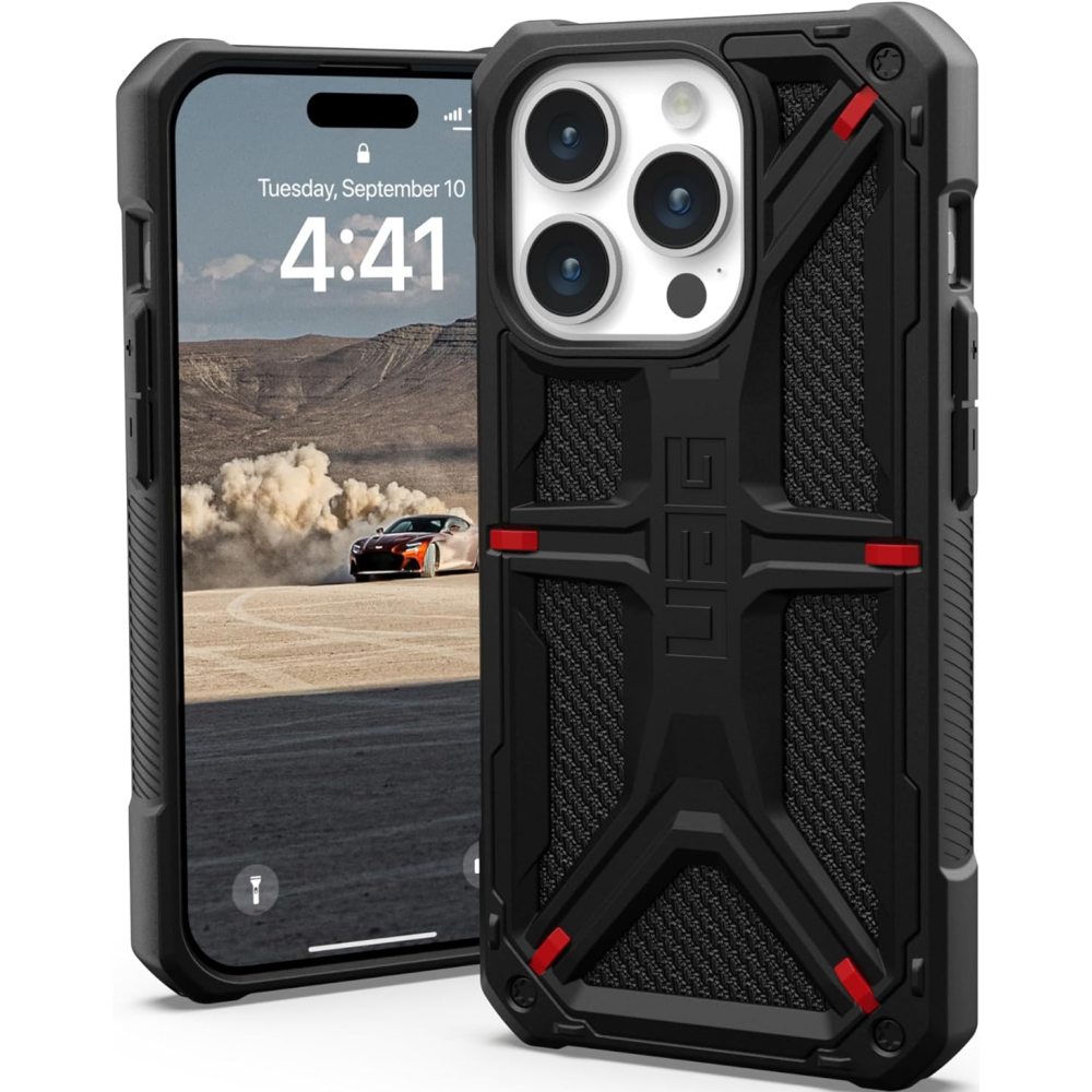 UAG Monarch - Ανθεκτική Θήκη Apple iPhone 15 Pro - Kevlar Black (114278113940)