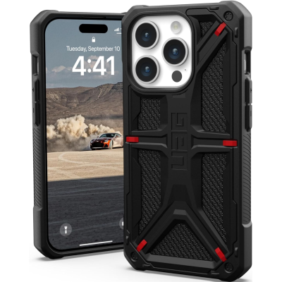 UAG Monarch - Ανθεκτική Θήκη Apple iPhone 15 Pro - Kevlar Black (114278113940)