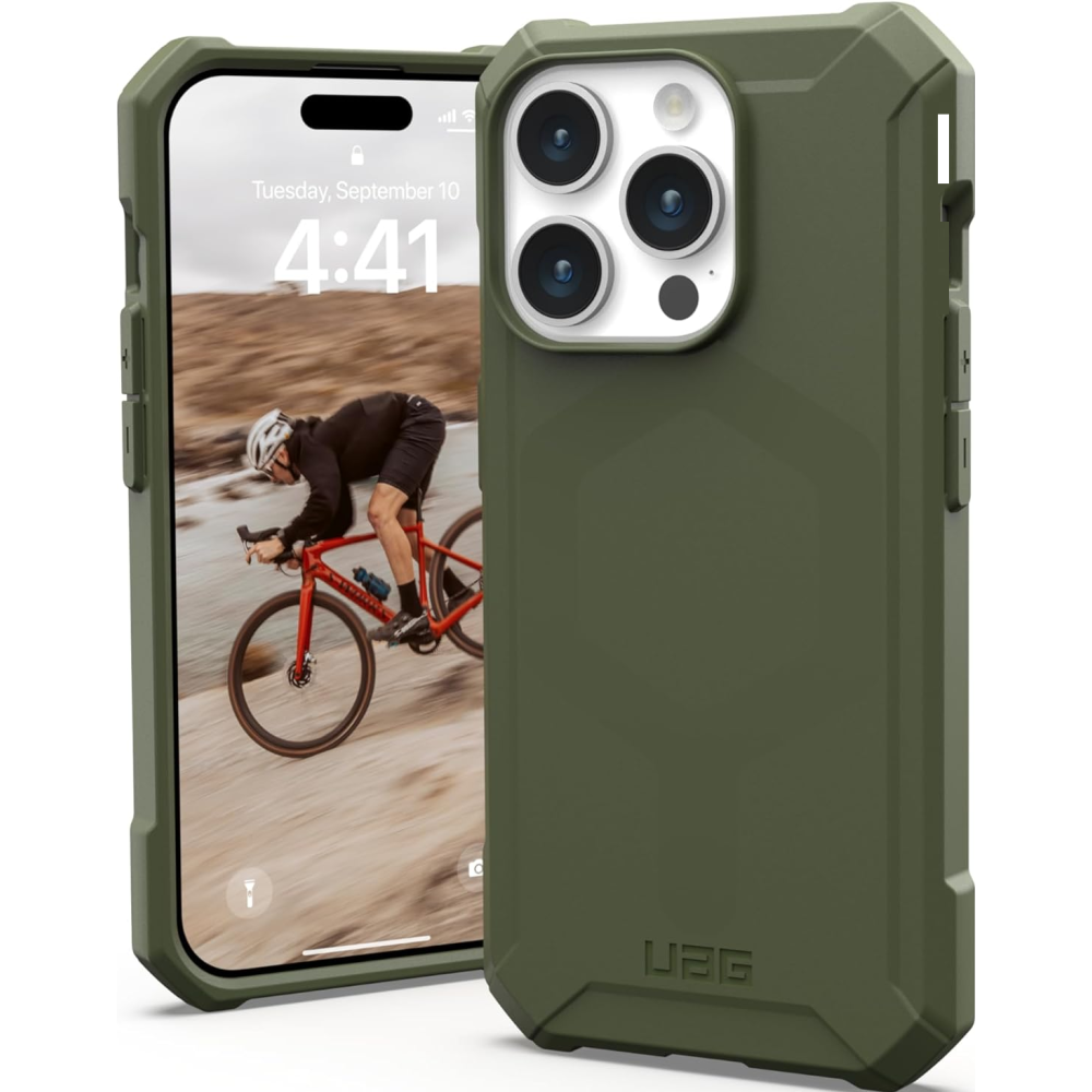 UAG Essential Armor - Ανθεκτική MagSafe Θήκη Σιλικόνης - Apple iPhone 15 Pro - Olive Drab (114276117272)