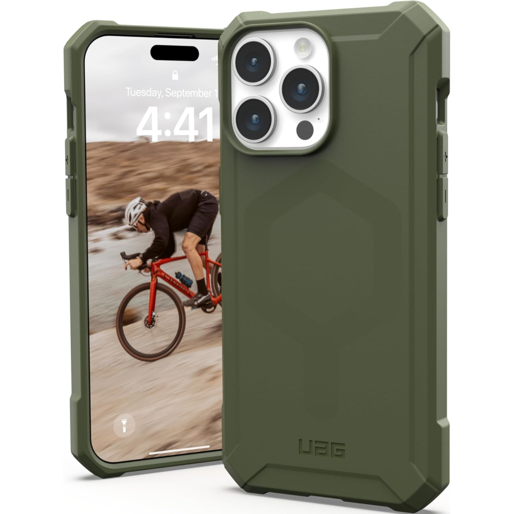 UAG Essential Armor - Ανθεκτική MagSafe Θήκη Σιλικόνης - Apple iPhone 15 Pro Max - Olive Drab (114296117272)