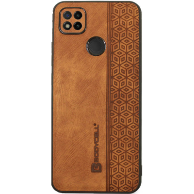 Bodycell Pattern Leather - Σκληρή Θήκη Xiaomi Redmi 9C - Brown (5206015068942)