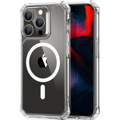 ESR Air Armor HaloLock - Διάφανη Ανθεκτική MagSafe Θήκη Apple iPhone 15 Pro Max - Clear (4894240178249)