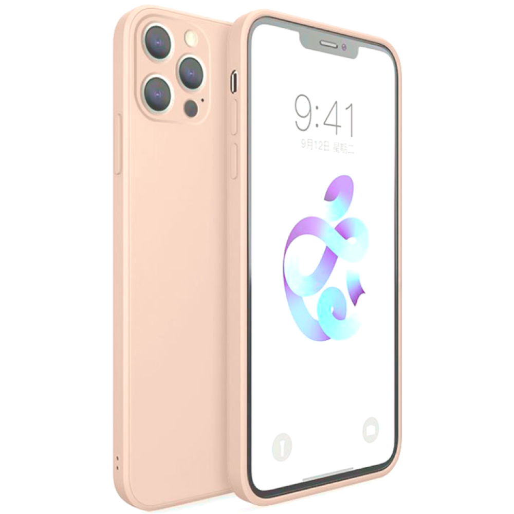 Bodycell Square Liquid Θήκη Σιλικόνης - Apple iPhone 13 Pro Max - Pink (5206015058233)