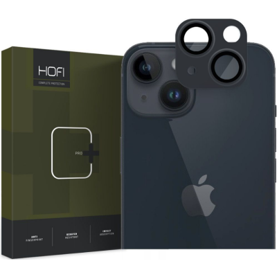 Hofi FullCam Pro+ - Μεταλλικό Προστατευτικό Κάλυμμα με Tempered Glass για Φακό Κάμερας - Apple iPhone 15 / 15 Plus - Black (9319456604559)