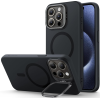Θήκη iPhone 15 Pro Max ESR Cloud Soft with Stash Stand Ανθεκτική Σιλικόνης με MagSafe & Kickstand - Black (4894240176252)