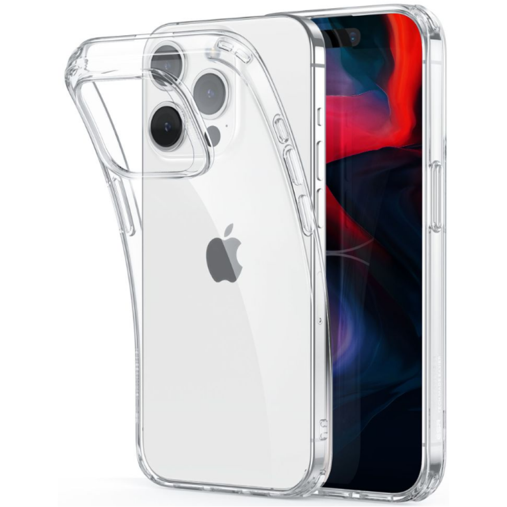 ESR Project Zero - Ανθεκτική Διάφανη Θήκη Σιλικόνης - Apple iPhone 15 Pro Max - Clear (4894240173367)