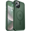 HappyCase Ημιδιάφανη Σκληρή Θήκη MagSafe - Apple iPhone 15 Pro Max - Matte Midnight Green (8719246412455)