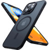 HappyCase Ημιδιάφανη Σκληρή Θήκη MagSafe - Apple iPhone 15 Pro - Matte Black (8719246412387)