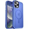 HappyCase Ημιδιάφανη Σκληρή Θήκη MagSafe - Apple iPhone 15 Pro - Matte Blue (8719246415302)