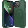 HappyCase Ημιδιάφανη Σκληρή Θήκη MagSafe - Apple iPhone 15 - Matte Midnight Green (8719246412332)