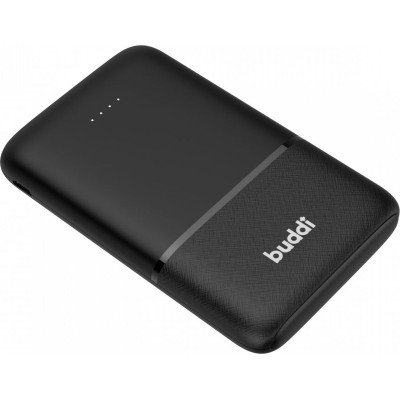 Buddi Mini PowerBank - Φορητή Μπαταρία Φόρτισης με 2 x USB-Α / 1 x Type-C - 5000mAh - Black - 5 Έτη Εγγύηση (8719246399077)
