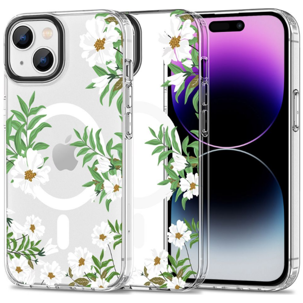 Tech-Protect MagMood - Σκληρή Θήκη MagSafe Apple iPhone 15 - Spring Daisy (9319456605358)