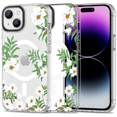 Tech-Protect MagMood - Σκληρή Θήκη MagSafe Apple iPhone 15 - Spring Daisy (9319456605358)