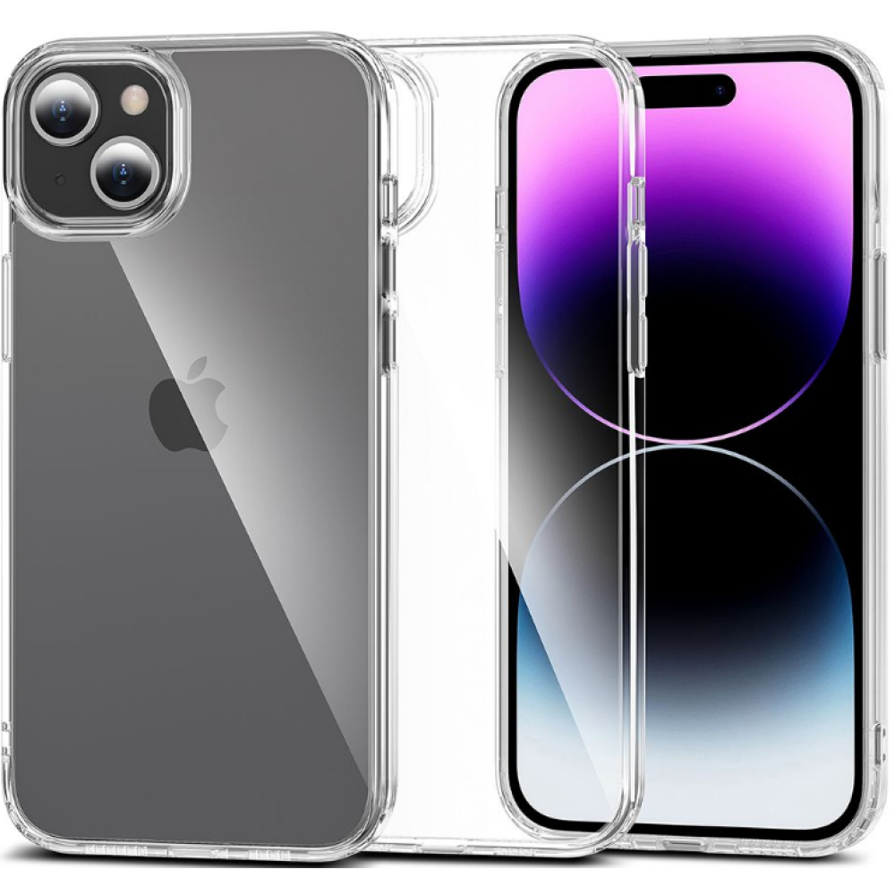 Tech-Protect FlexAir Hybrid - Σκληρή Διάφανη Θήκη Apple iPhone 15 Plus - Clear (9490713936726)