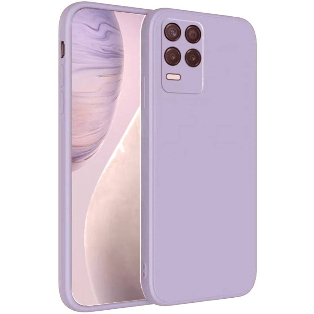 Bodycell Square Liquid Θήκη Σιλικόνης - Realme 8 / 8 Pro - Light Blue (5206015060779)