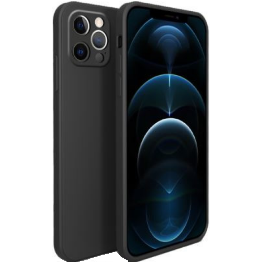 Bodycell Square Liquid Θήκη Σιλικόνης - Apple iPhone 12 Pro - Black (5206015065132)