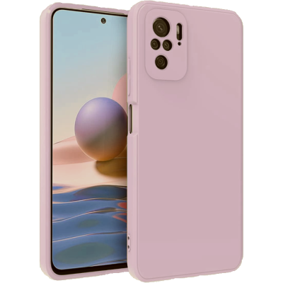 Bodycell Square Liquid Θήκη Σιλικόνης - Xiaomi Redmi Note 10 / Note 10S - Light Violet (5206015065262)